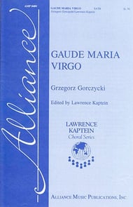 Gaude Maria Virgo SATB choral sheet music cover Thumbnail